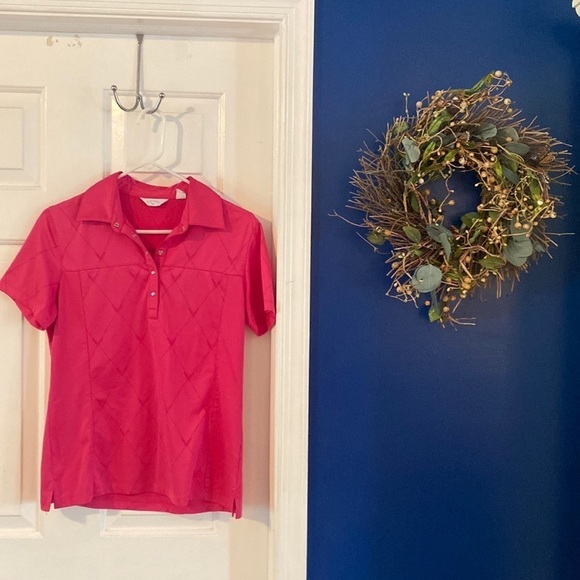 Callaway Tops - Women’s Pink Callaway Polyester & Spandex Short Sleeve Golf Top Size Medium